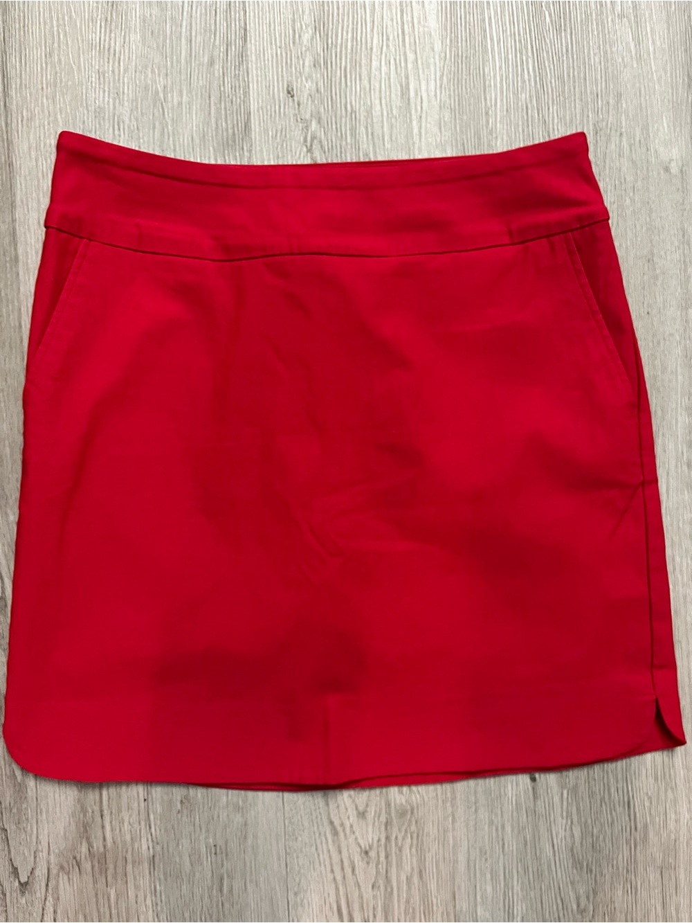 🔥367–Red Women's Skort with Clean Waistband